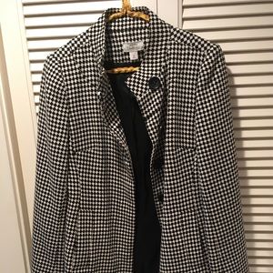 Ann Taylor Loft Houndstooth coat